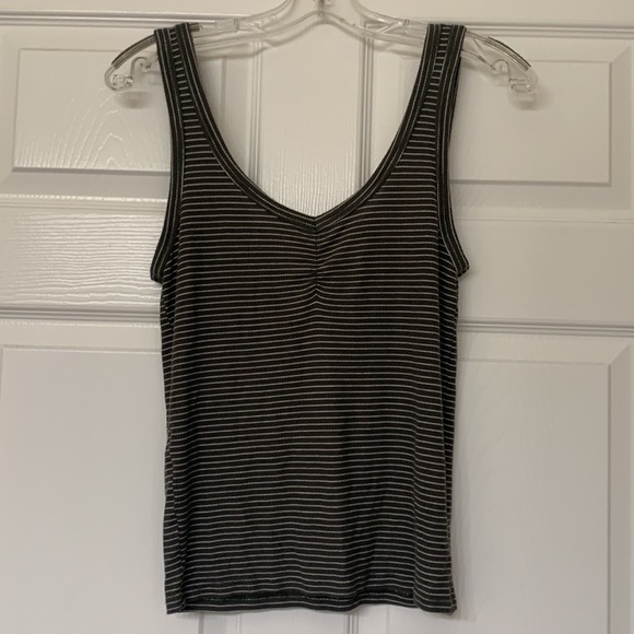 American Eagle Soft & Sexy Rib Striped Tank Top - Picture 1 of 9